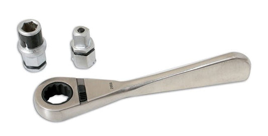 Laser Tools 4002 Go Thru Ratchet with Bit & Socket Adaptor 1/4"D Laser Tools