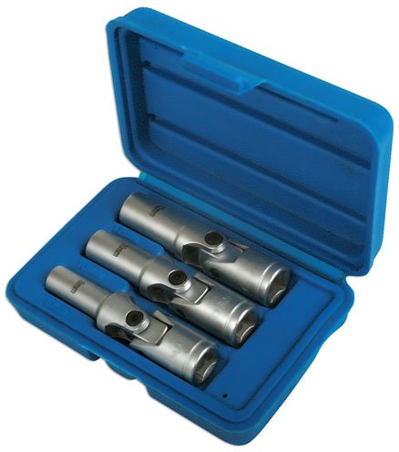 Laser Tools 4122 Glow Plug Socket Set 3/8"D 3pc Laser Tools