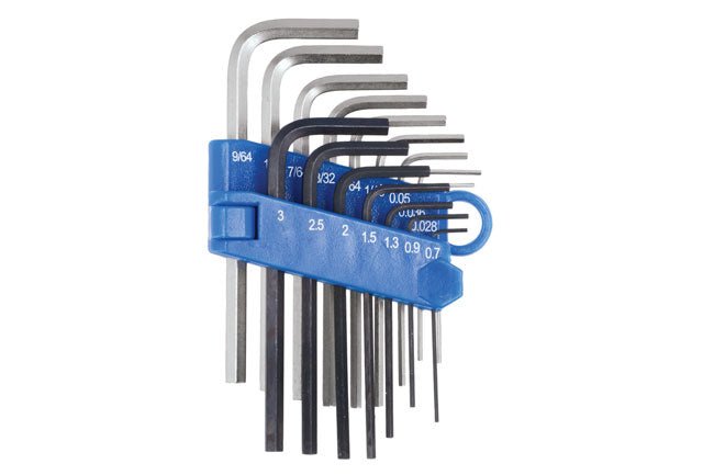 Laser Tools 4196 Miniature Metric & Imperial Hex Key Set 16pc Laser Tools