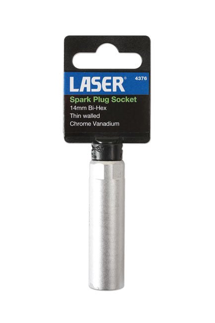 Laser Tools 4376 Spark Plug Socket 3/8"D 14mm Laser Tools