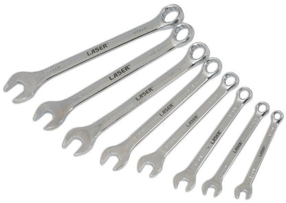 Laser Tools 4446 Whitworth Combination Spanner Set 1/8" - 9/16" 8pc Laser Tools