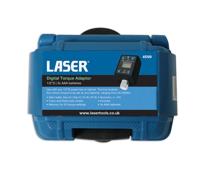 Laser Tools 4599 Digital Torque Adaptor 1/2"D Laser Tools