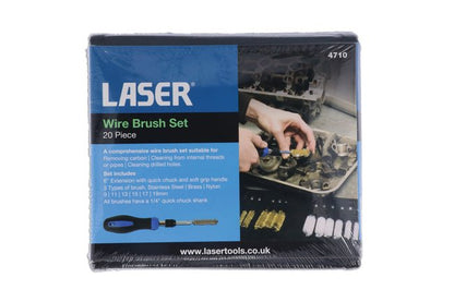Laser Tools 4710 Wire Brush Set 20pc Laser Tools