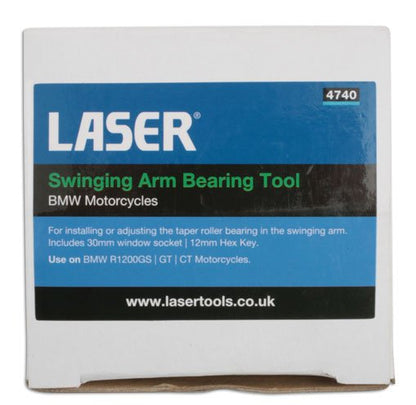Laser Tools 4740 Swinging Arm Bearing Tool 1/2"D - for BMW Laser Tools