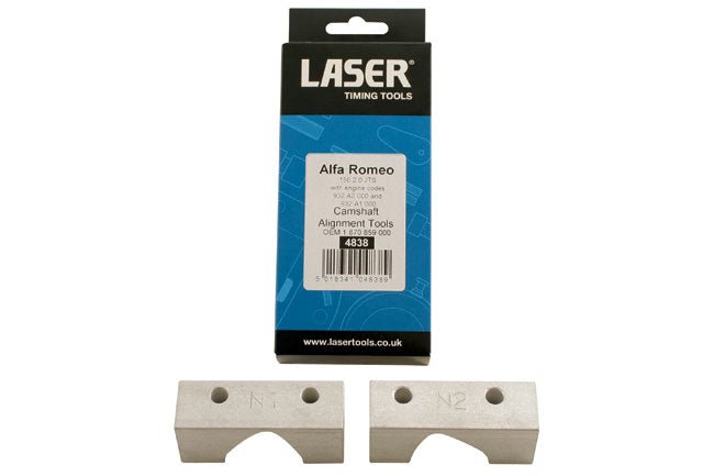 Laser Tools 4838 Camshaft Alignment Blocks - for Alfa Romeo Laser Tools