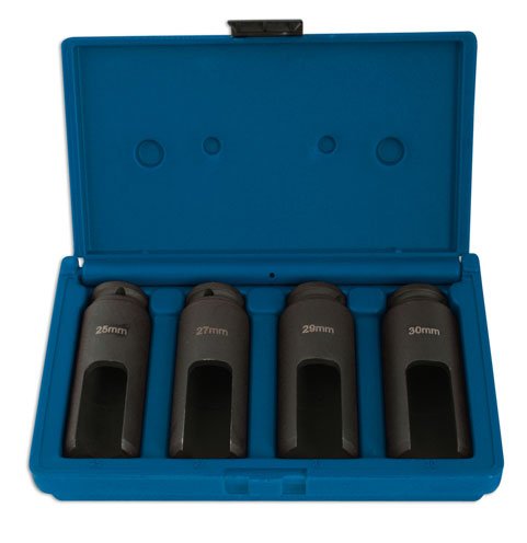 Laser Tools 4843 Diesel Injector Nozzle Sockets 1/2"D 4pc Laser Tools