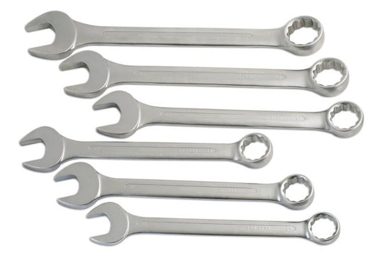 Laser Tools 4887 Jumbo Combination Spanner Set 6pc Laser Tools