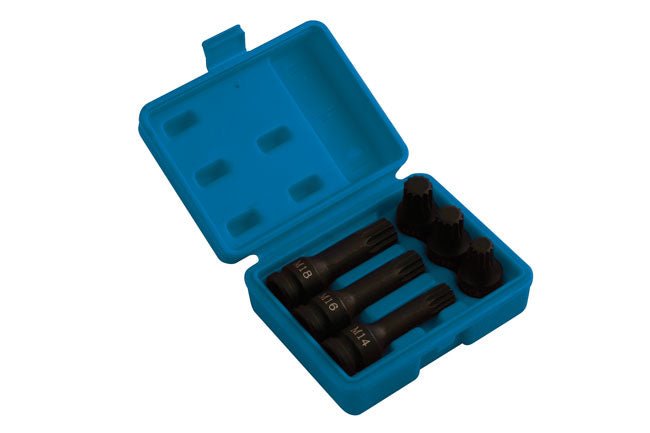 Laser Tools 5019 Spline Bit Set 1/2"D 6pc Laser Tools