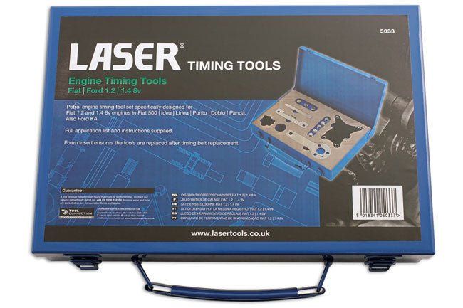 Laser Tools 5033 Timing Tool Set - for Fiat 1.2, 1.4 8v Laser Tools