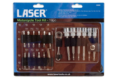 Laser Tools 5068 Motorcycle Tool Kit 19pc Laser Tools