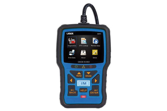 Laser Tools 5091 OBDII/EOBD Code Reader & Reset Tool Laser Tools