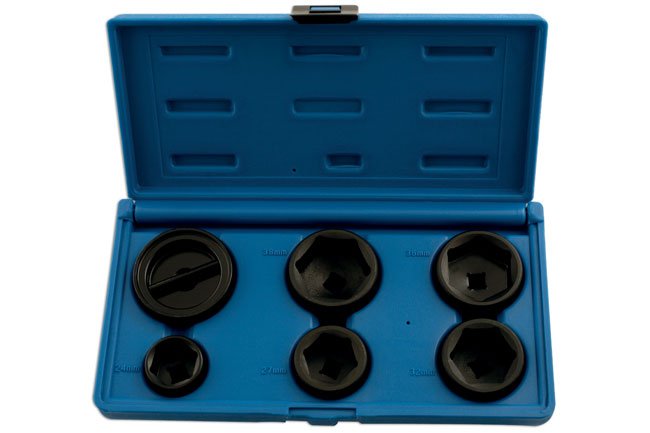 Laser Tools 5123 Oil Filter Socket Set 3/8"D 6pc Laser Tools