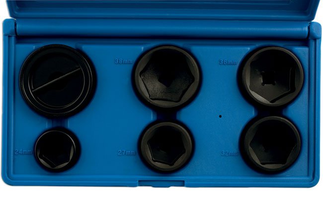 Laser Tools 5123 Oil Filter Socket Set 3/8"D 6pc Laser Tools