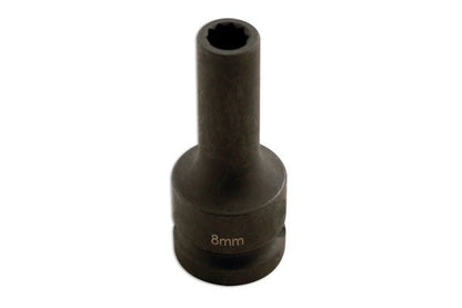 Laser Tools 5132 Split Rim Impact Socket 1/2"D 8mm x 10pt Laser Tools
