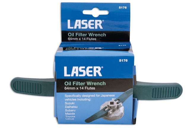 Laser Tools 5176 Oil Filter Wrench 3/8"D - 64mm x 14 Flutes Laser Tools