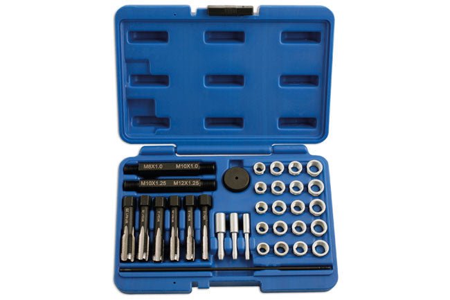 Laser Tools 5206 Glow Plug Thread Repair Kit 33pc Laser Tools