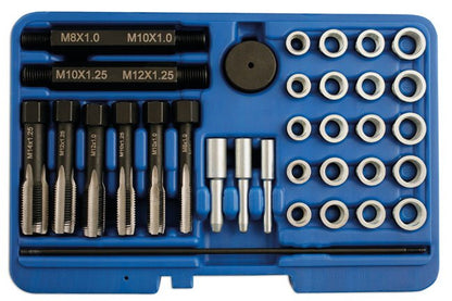 Laser Tools 5206 Glow Plug Thread Repair Kit 33pc Laser Tools
