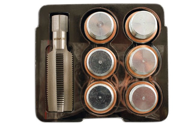 Laser Tools 5229 Sump Plug Thread Repair Kit M20 x 1.5 Laser Tools