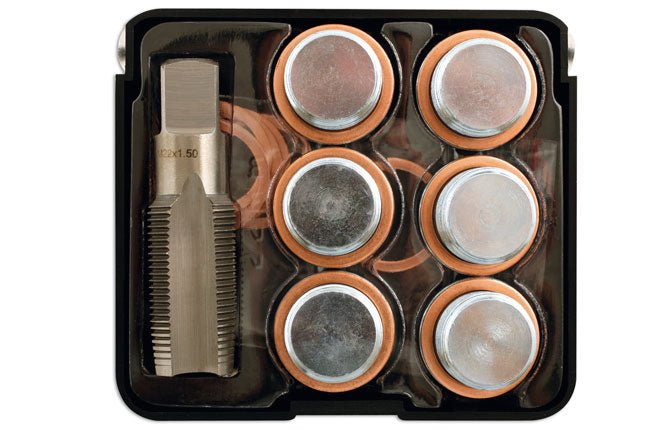 Laser Tools 5230 Sump Plug Thread Repair Kit M22 x 1.5 Laser Tools