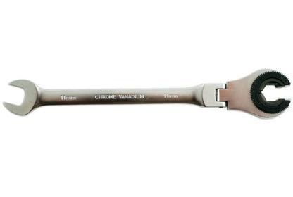 Laser Tools 5233 Flexible Brake Pipe Ratchet Spanner 11mm Laser Tools