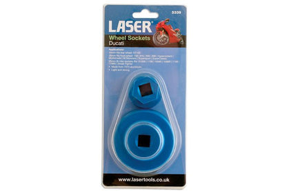 Laser Tools 5339 Front & Rear Wheel Sockets 1/2"D - for Ducati Laser Tools