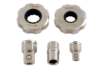 Laser Tools 5433 Finger Ratchet Set 1/4"D, 3/8"D 5pc Laser Tools