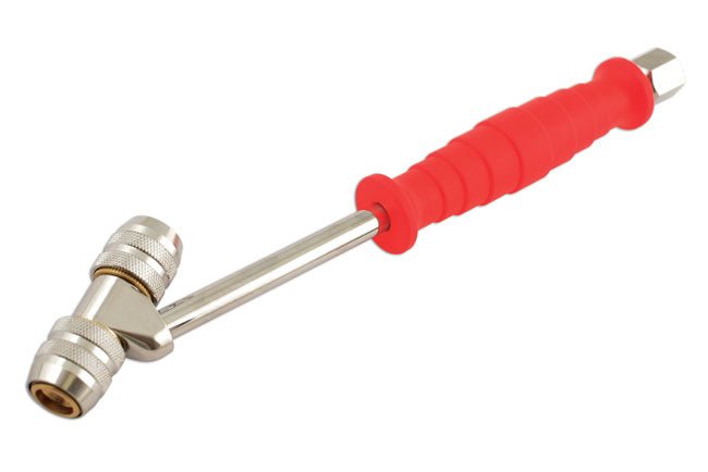 Laser Tools 5441 Tyre Valve Connector Twin Head Clip On Valve - Closed Laser Tools