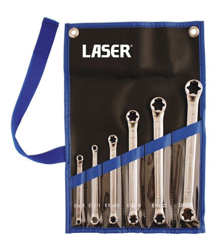 Laser Tools 5452 Star Ring Spanner Set 6pc Laser Tools