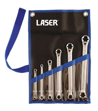 Laser Tools 5452 Star Ring Spanner Set 6pc Laser Tools