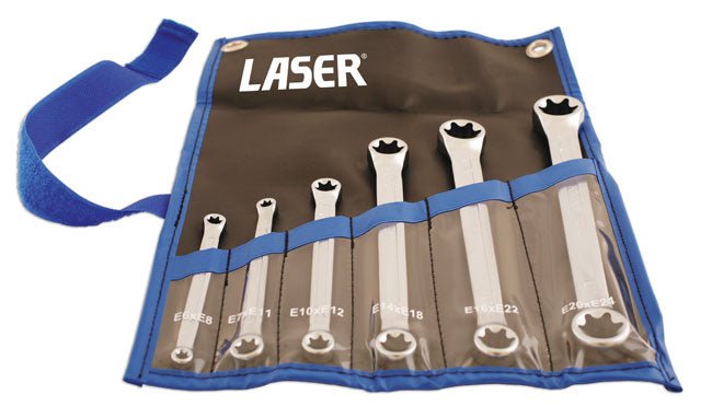 Laser Tools 5452 Star Ring Spanner Set 6pc Laser Tools