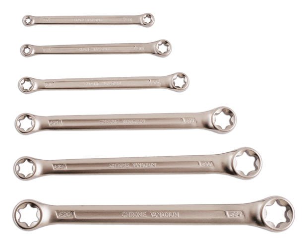 Laser Tools 5452 Star Ring Spanner Set 6pc Laser Tools