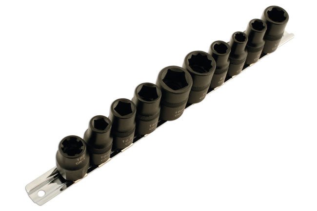 Laser Tools 5498 Specialist Automotive Impact Socket Set 1/2"D 10pc Laser Tools