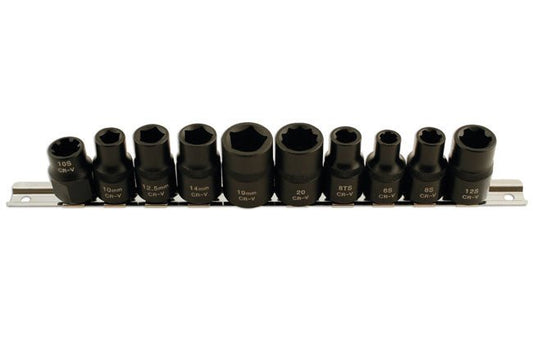 Laser Tools 5498 Specialist Automotive Impact Socket Set 1/2"D 10pc Laser Tools