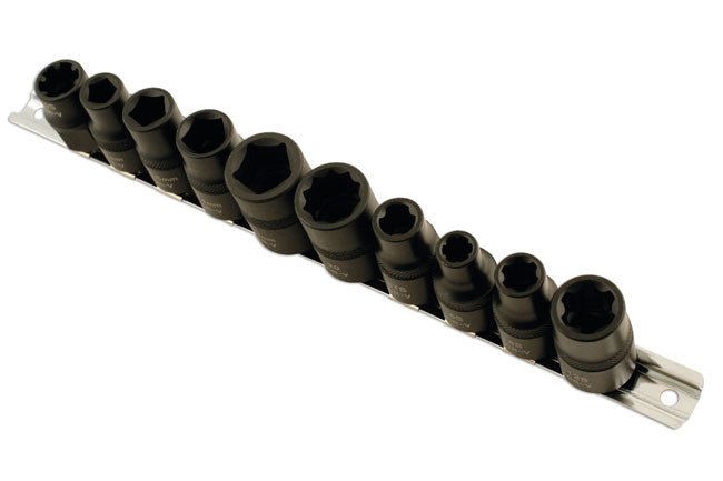 Laser Tools 5498 Specialist Automotive Impact Socket Set 1/2"D 10pc Laser Tools
