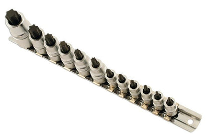 Laser Tools 5521 Stubby Star Socket Bit Set 1/4"D, 3/8"D, 1/2"D 12pc Laser Tools