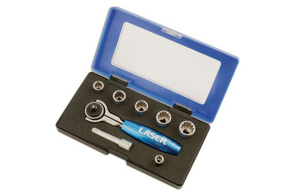 Laser Tools 5530 AlldriveÂ® Socket Set 1/4"D 8pc Laser Tools