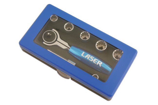 Laser Tools 5530 AlldriveÂ® Socket Set 1/4"D 8pc Laser Tools