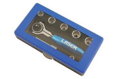 Laser Tools 5530 AlldriveÂ® Socket Set 1/4"D 8pc Laser Tools