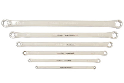 Laser Tools 5580 Extra Long Star Ring Spanner Set 6pc Laser Tools