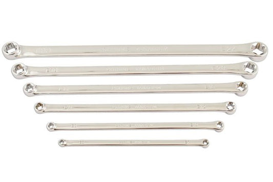 Laser Tools 5580 Extra Long Star Ring Spanner Set 6pc Laser Tools