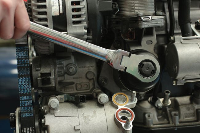 Laser Tools 5589 Flexi-Head Ratchet Ring Spanner 27mm Laser Tools