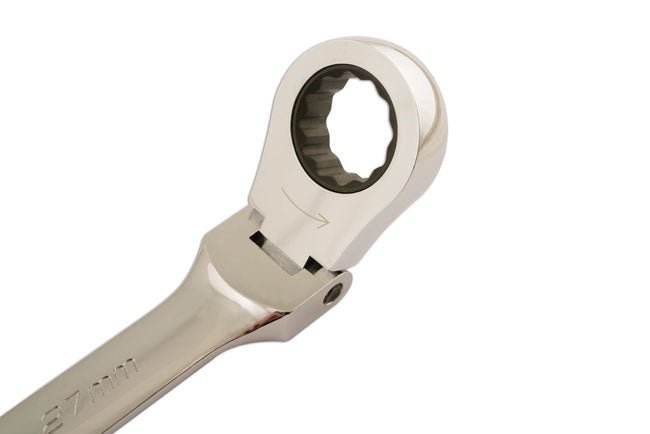 Laser Tools 5589 Flexi-Head Ratchet Ring Spanner 27mm Laser Tools