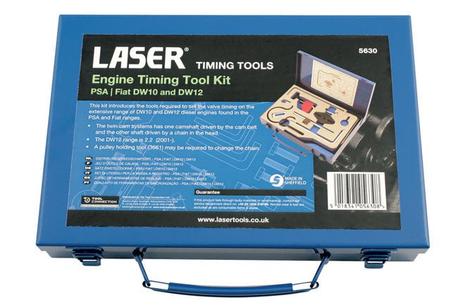 Laser Tools 5630 Engine Timing Tool Kit - for PSA, Fiat Laser Tools