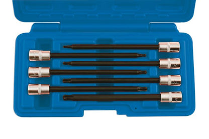 Laser Tools 5661 Long Tamperproof Ball End Star Socket Bit Set 1/4"D 7pc Laser Tools