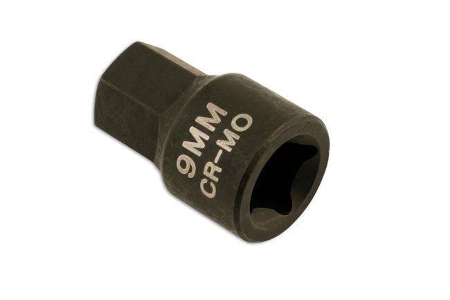 Laser Tools 5680 Low Profile Hex Bit 1/4"D 9mm Laser Tools