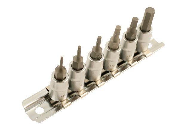 Laser Tools 5682 Hex Socket Bit Set 1/4"D 6pc Laser Tools