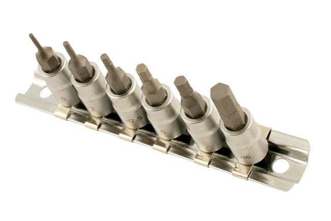 Laser Tools 5682 Hex Socket Bit Set 1/4"D 6pc Laser Tools