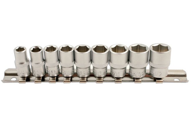 Laser Tools 5691 AF Socket Set 1/4"D 9pc Laser Tools