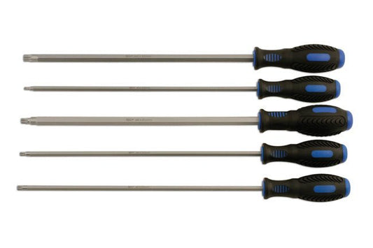 Laser Tools 5743 Extra Long Spline Screwdriver Set 5pc Laser Tools