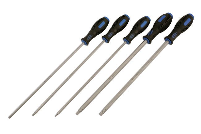 Laser Tools 5743 Extra Long Spline Screwdriver Set 5pc Laser Tools